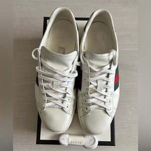 Gucci Men's Ace leather sneakers size 11 or us 11.5
